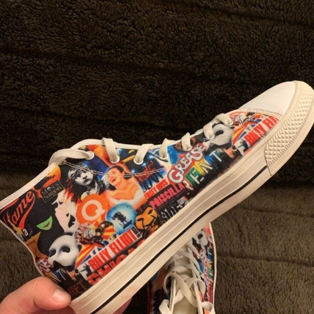 Theater Sneaker (Grease, Mama Mia, Wicked) Converse Style High Top - Picture 5 of 8